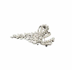 Broche Épingle Noeud En Or Blanc Et Diamants -Castafiore Boutique broche epingle en or blanc et diamants 535304
