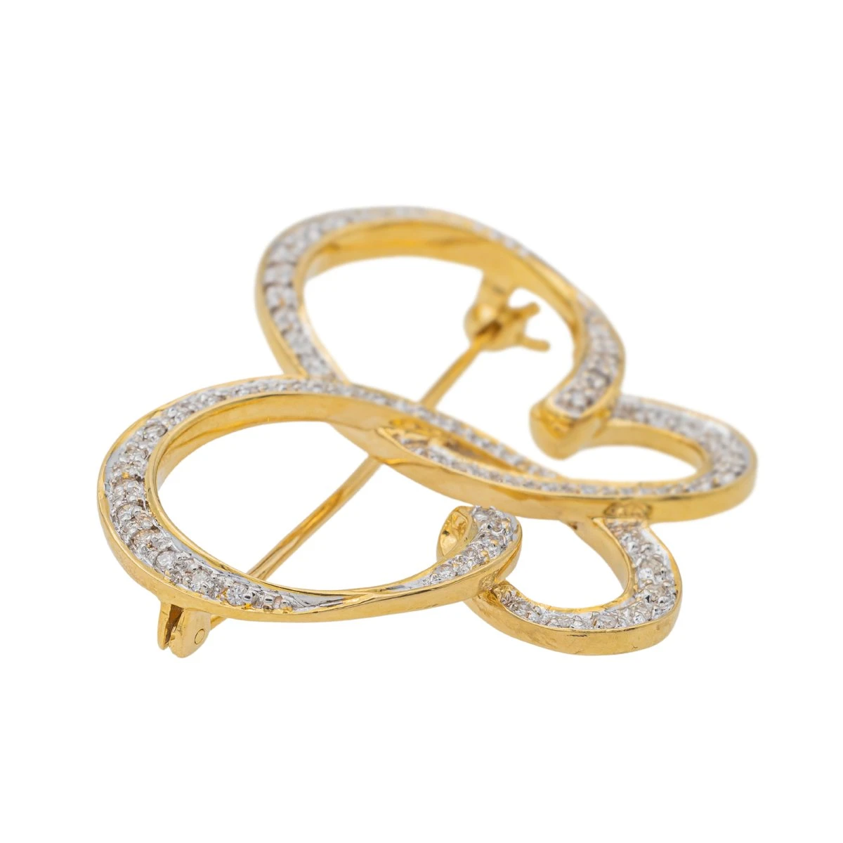 Broche Epingle Or Jaune Diamant 6 Broche Epingle Or Jaune Diamant – Image 6