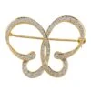 Broche Epingle Or Jaune Diamant