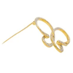 Broche Epingle Or Jaune Diamant 13 Broche Epingle Or Jaune Diamant -Castafiore Boutique broche epingle or jaune diamant 899338