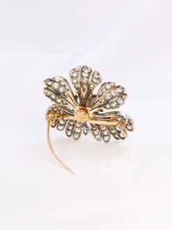 Broche Fleur Ancienne Or Argent Diamants Taille Ancienne 10 Broche Fleur Ancienne Or Argent Diamants Taille Ancienne -Castafiore Boutique broche fleur ancienne or argent diamants taille ancienne 503189