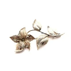 Broche Fleur Or Blanc -Castafiore Boutique broche fleur or blanc 624827