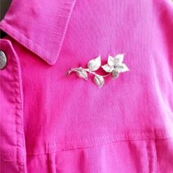 Broche Fleur Or Blanc -Castafiore Boutique broche fleur or blanc 964490