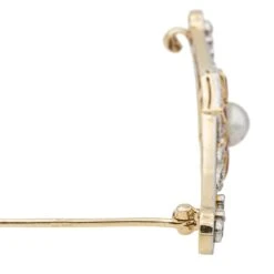 Broche Or JaunePerle Mabé -Castafiore Boutique broche or jaune perle mabe 630201