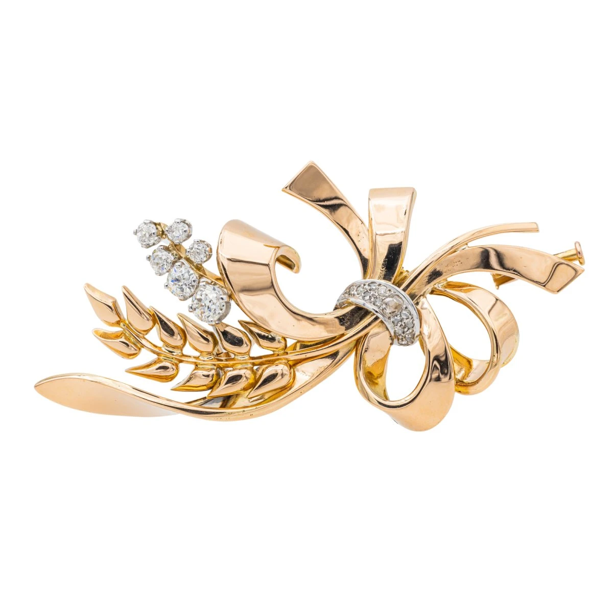 Broche Or Rose Diamant 1 Broche Or Rose Diamant