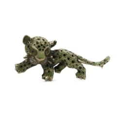 Broche "Panthère" En Or Jaune, Rubis Et Diamants