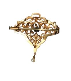 Broche - Pendentif En Or Jaune Et Platine Et En Perle 17 Broche - Pendentif En Or Jaune Et Platine Et En Perle -Castafiore Boutique broche pendentif en or jaune et platine et en perle 792181