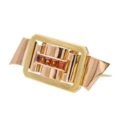 Broche Tank En Or Jaune Et Citrine 9 Broche Tank En Or Jaune Et Citrine -Castafiore Boutique broche tank or jaune citrine 139218