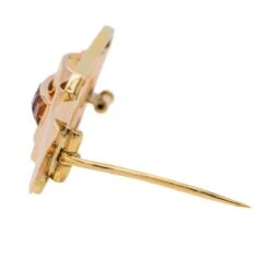 Broche Tank En Or Jaune Et Citrine 12 Broche Tank En Or Jaune Et Citrine -Castafiore Boutique broche tank or jaune citrine 146893