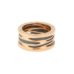 BULGARI - Bague B.zero1 Design Legend Z. HADID Genderless, Or Rose Et Céramique -Castafiore Boutique bulgari bague bzero1 design legend z hadid genderless or rose et ceramique 499270