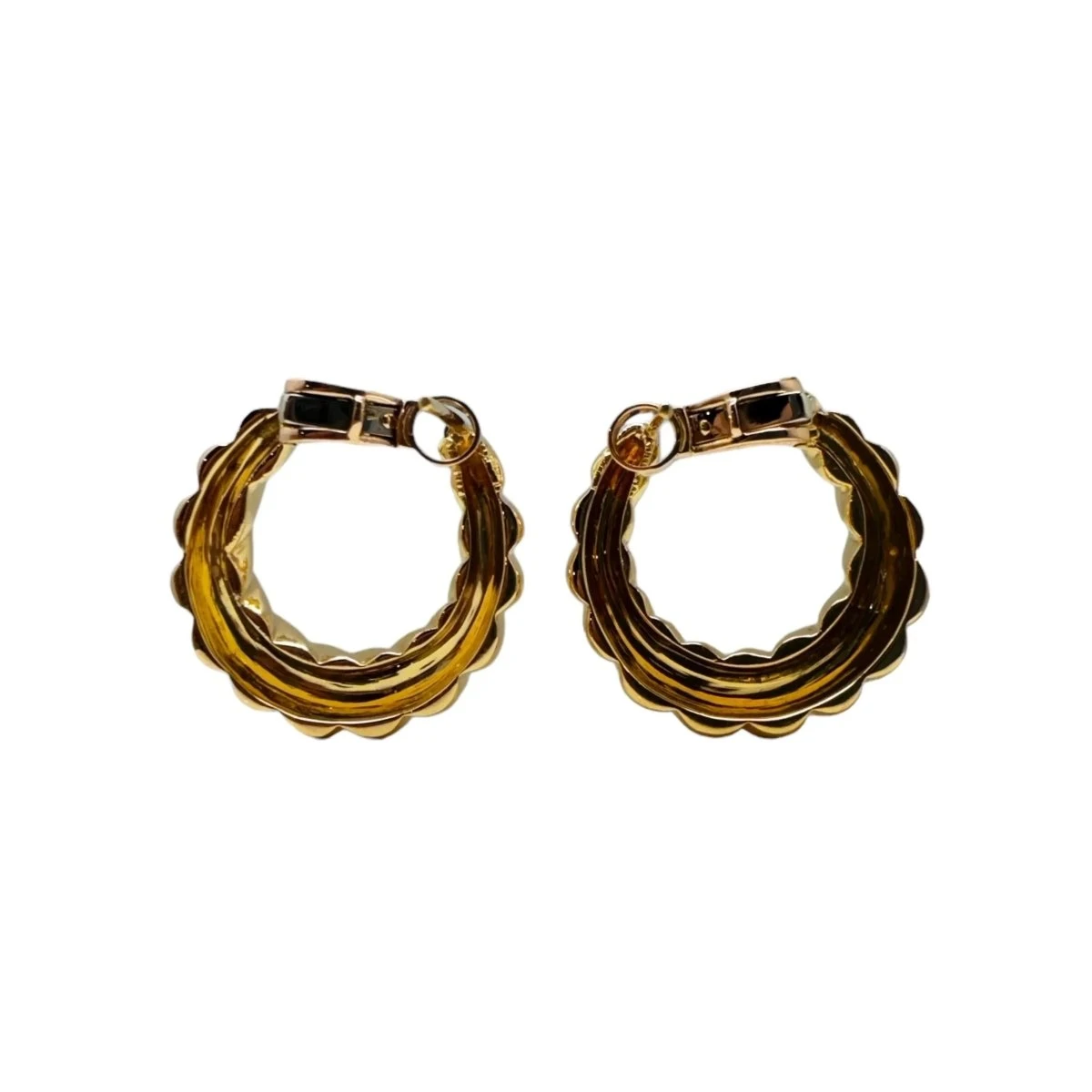 CARTIER Boucles D’oreilles Créoles En Or Jaune. 7 CARTIER Boucles D’oreilles Créoles En Or Jaune. – Image 7
