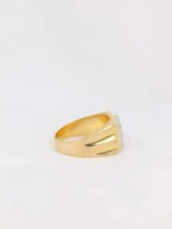 Chevalière Vintage Or Plateau De Diamants -Castafiore Boutique chevaliere vintage or plateau de diamants 913644