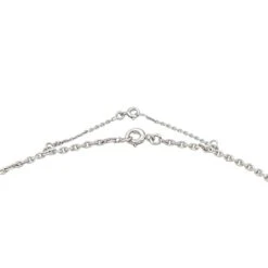 Collier Chaîne En Or Blanc Et Diamants -Castafiore Boutique collier chaine en or blanc et diamants 409598