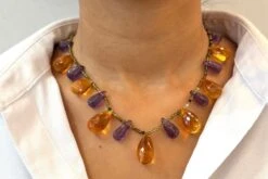 Collier Citrine Et Améthyste En Or Jaune 7 Collier Citrine Et Améthyste En Or Jaune -Castafiore Boutique collier citrine et amethyste en or jaune 976653