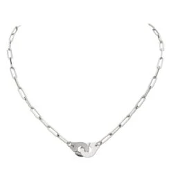 Collier Dinh Van Menottes En Or Blanc