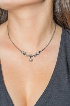 Collier Feuille Or Blanc Diamant 15 Collier Feuille Or Blanc Diamant -Castafiore Boutique collier feuille or blanc diamant 482925