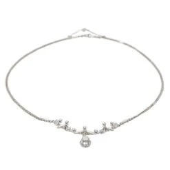Collier Feuille Or Blanc Diamant 11 Collier Feuille Or Blanc Diamant -Castafiore Boutique collier feuille or blanc diamant 810008