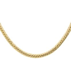 Collier Maille Anglaise Or Jaune 9 Collier Maille Anglaise Or Jaune -Castafiore Boutique collier maille anglaise or jaune 573587