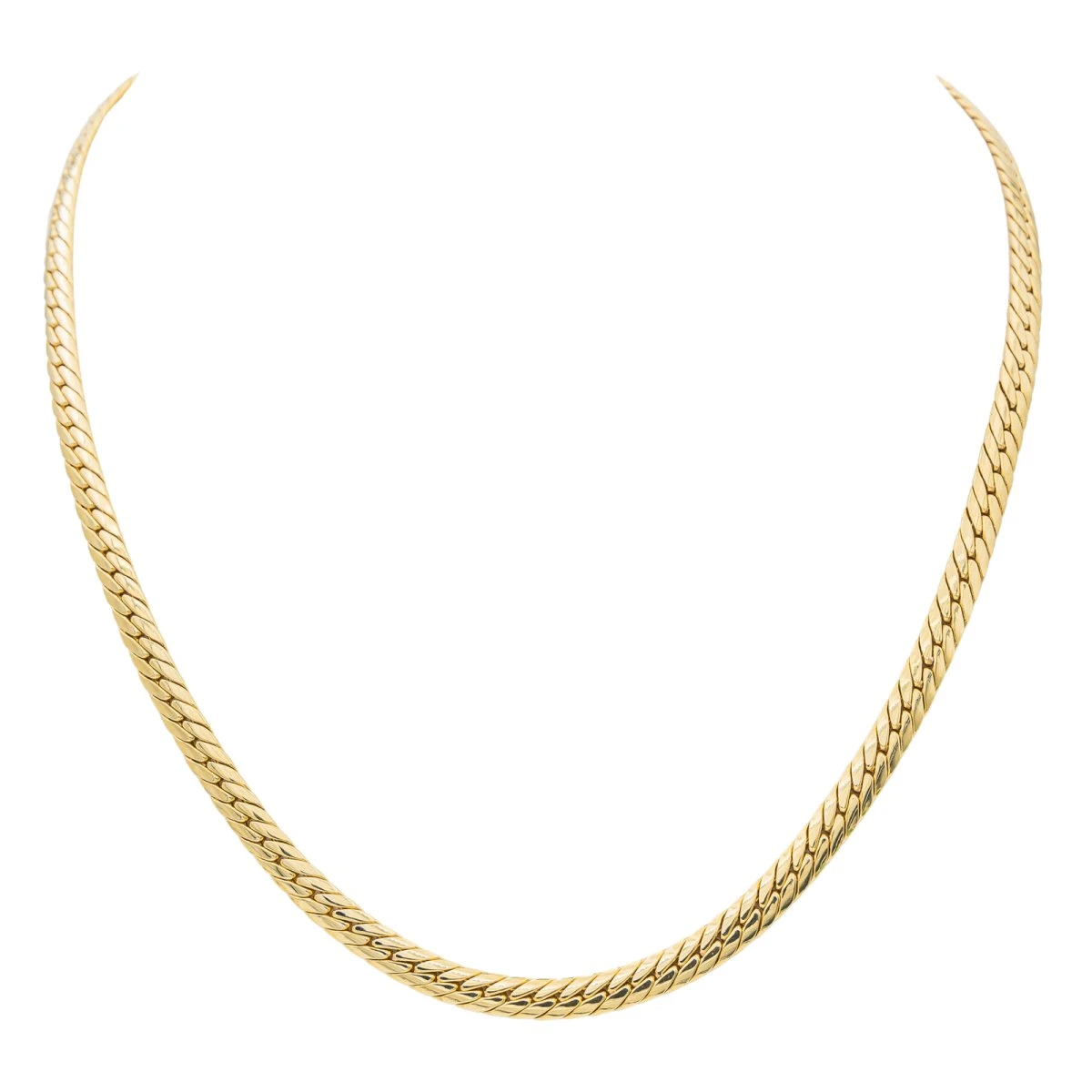 Collier Maille Anglaise Or Jaune 1 Collier Maille Anglaise Or Jaune