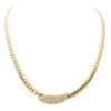 Collier Maille Anglaise Or Jaune Diamant