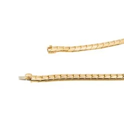 Collier Maille Anglaise Or Jaune Diamant -Castafiore Boutique collier maille anglaise or jaune diamant 610126