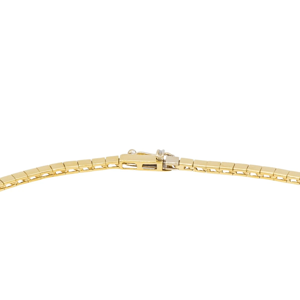 Collier Maille En Or Jaune, émeraude, Et Diamants 6 Collier Maille En Or Jaune, émeraude, Et Diamants – Image 6