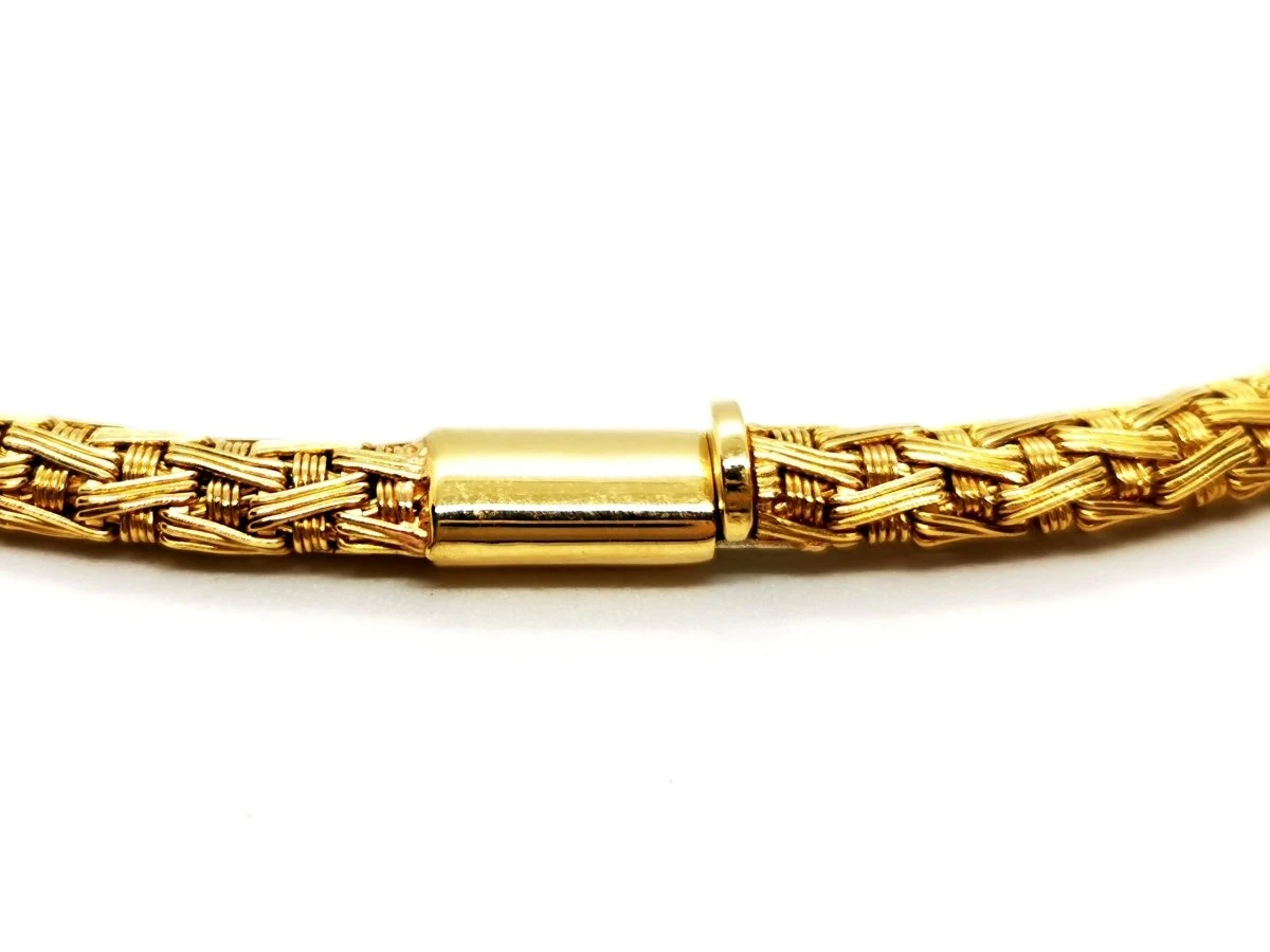 Collier Maille Et Jonc En 2 Ors 6 Collier Maille Et Jonc En 2 Ors – Image 6