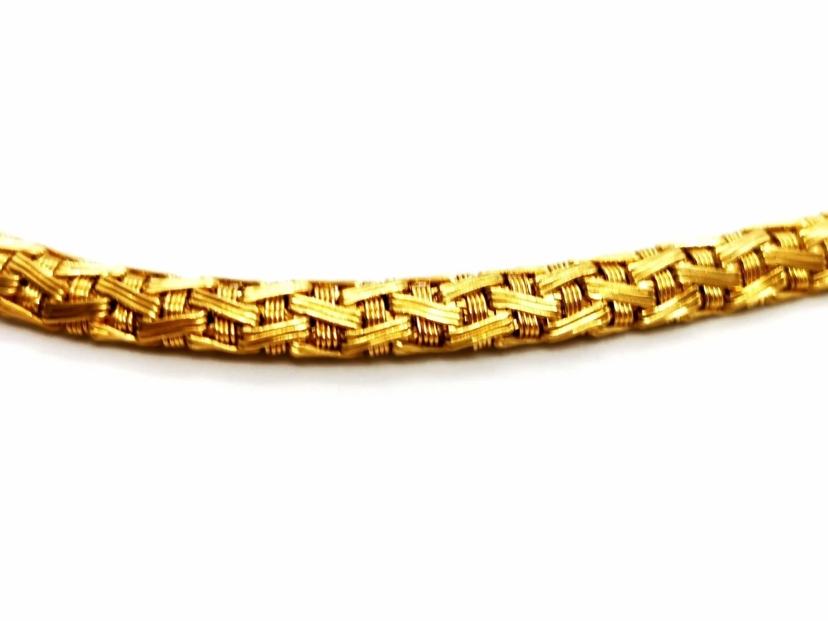 Collier Maille Et Jonc En 2 Ors 5 Collier Maille Et Jonc En 2 Ors – Image 5