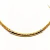 Collier Maille Et Jonc En 2 Ors