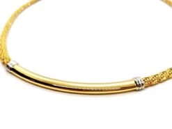 Collier Maille Et Jonc En 2 Ors 10 Collier Maille Et Jonc En 2 Ors -Castafiore Boutique collier maille et jonc en 2 ors 990901