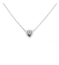 Collier MAUBOUSSIN "Dream And Love N°3", Or Blanc Et Diamant