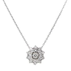 Collier Or Blanc Diamant