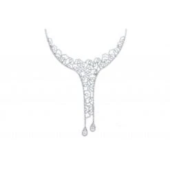 Collier Or Blanc Diamants