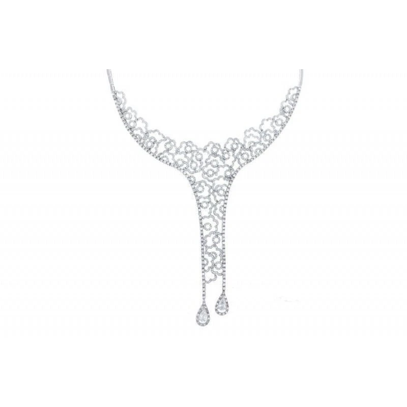 Collier Or Blanc Diamants 1 Collier Or Blanc Diamants