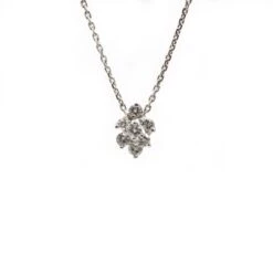 Collier En Or Blanc Et Diamants