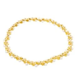 Collier Or Jaune Perle -Castafiore Boutique collier or jaune perle 698219