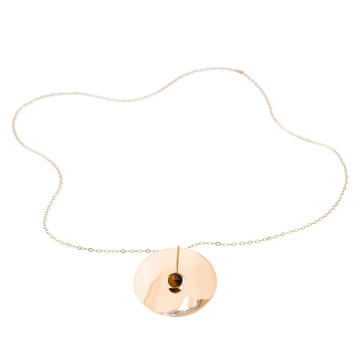 Collier Or Rose Œil-de-Tigre 3 Collier Or Rose Œil-de-Tigre – Image 3