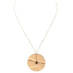 Collier Or Rose Œil-de-Tigre