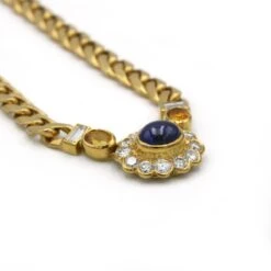 Collier FRED En Or Jaune, Saphir Et Diamants -Castafiore Boutique collier or saphir diamants fred 946398