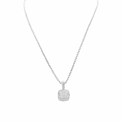 Miller Collier Pendentif DAVID YURMAN "Petite Albion" En Argent Et Diamants