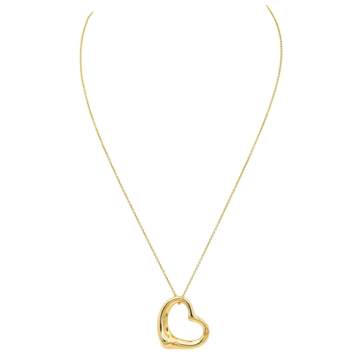 Collier Pendentif TIFFANY & CO. "Open Heart" En Or Jaune 1 Collier Pendentif TIFFANY & CO. "Open Heart" En Or Jaune