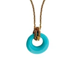 Collier Pendentif VAN CLEEF & ARPELS En Or Jaune, Turquoise, Nacre Et Diamants -Castafiore Boutique collier pendentif van cleef arpels en or jaune turquoise nacre et diamants 646885