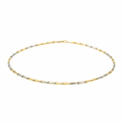 Collier Ras De Cou En Or Jaune Et Or Blanc -Castafiore Boutique collier ras de cou en or jaune et or blanc 156711