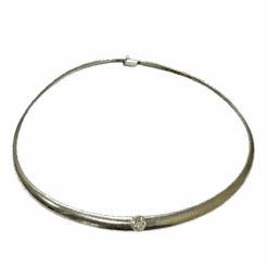 Collier Ras De Cou Et Diamant