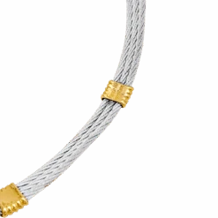 Miller Collier Torque FRED "Force 10" En Or Jaune Et Acier -Castafiore Boutique collier torque fred force 10 en or jaune et acier 4823482