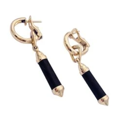 Miller Créoles CHAUMET "Touch Wood" En Or Jaune Et Bois -Castafiore Boutique creoles chaumet touch wood en or jaune et bois 701073