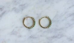 Créoles Emeraudes Sur Or Jaune 12 Créoles Emeraudes Sur Or Jaune -Castafiore Boutique creoles emeraudes sur or jaune 824271