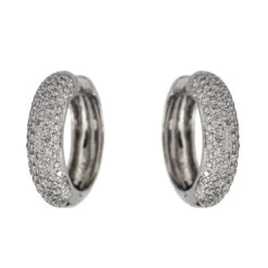 Créoles En Or Blanc Et Diamants