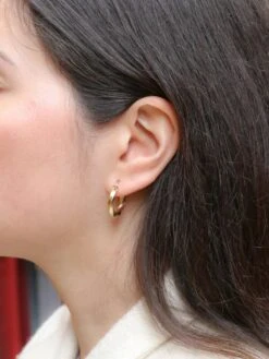 Créoles Torsadées Vintage Or -Castafiore Boutique creoles torsadees vintage or 519171