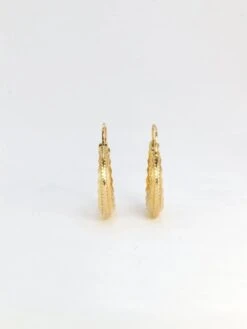 Créoles Vintage Or Jaune Godronné 8 Créoles Vintage Or Jaune Godronné -Castafiore Boutique creoles vintage or jaune godronne 171318